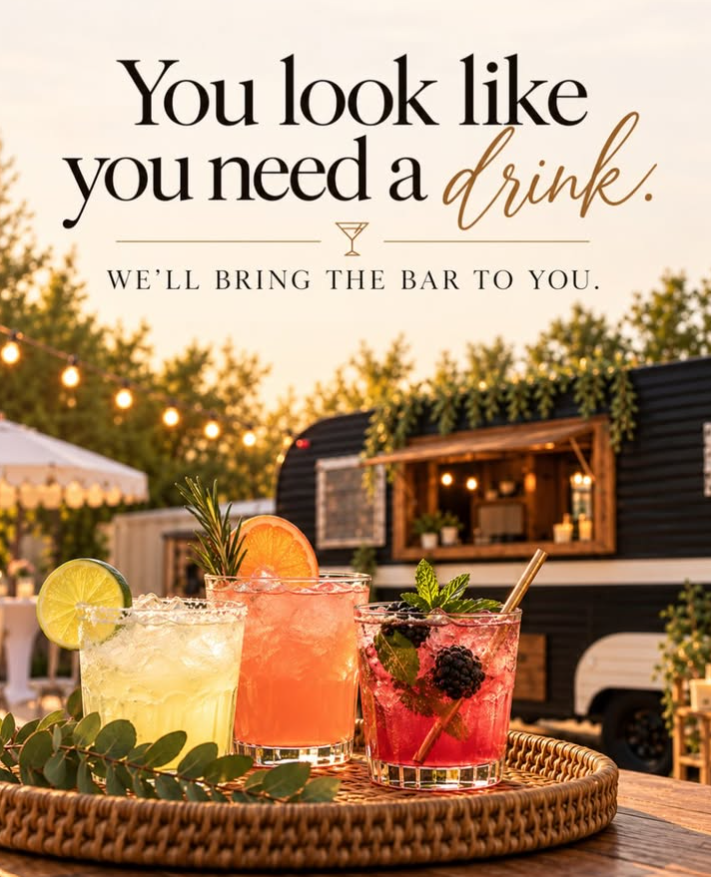 Trailer Full mobile bar and bartending experience